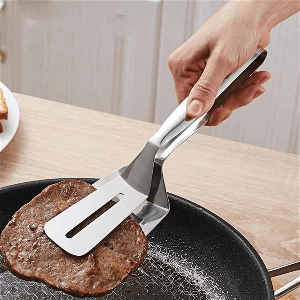 Master the Grill with Confidence Durable Stainless Steel BBQ Tongs, Your Reliable Grilling Tool